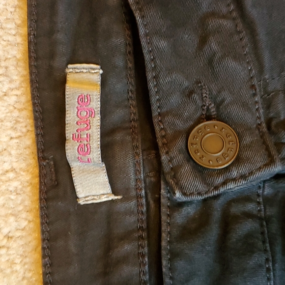 Refuge black destructed jeggings size 14 - Picture 7 of 13